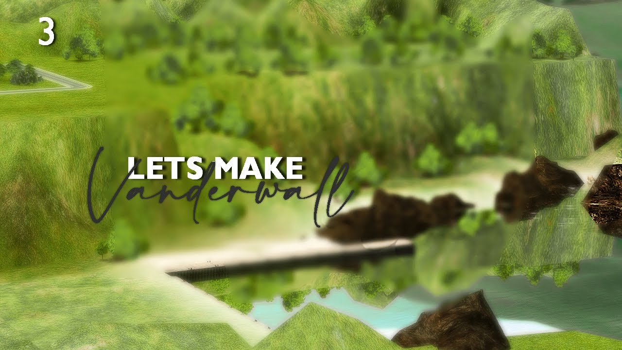 Watch this Sims 2 world take shape | ep 3 - placing rocks & waterfalls