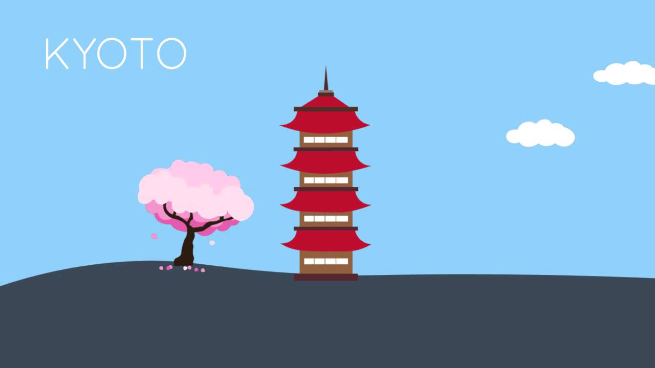 Top 20 Travel Destinations Flat Design Animation