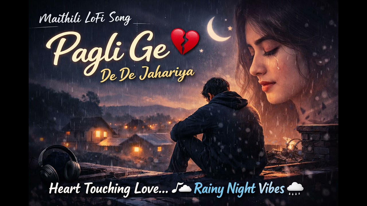 Pagli Ge De De Jahariya (LoFi) | HeartTouching Maithili Love Song | Midnight Vibes