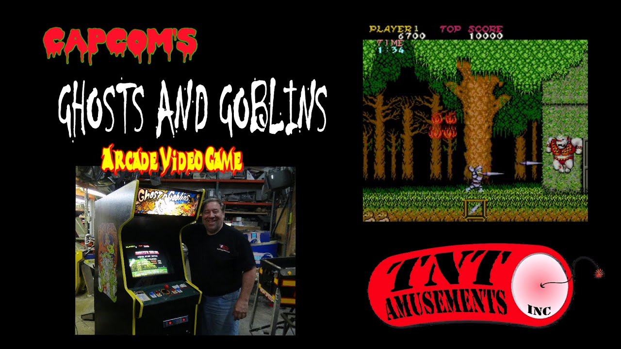 #1032 Capcom GHOSTS 'N GOBLINS Arcade Video Game - TNT Amusements
