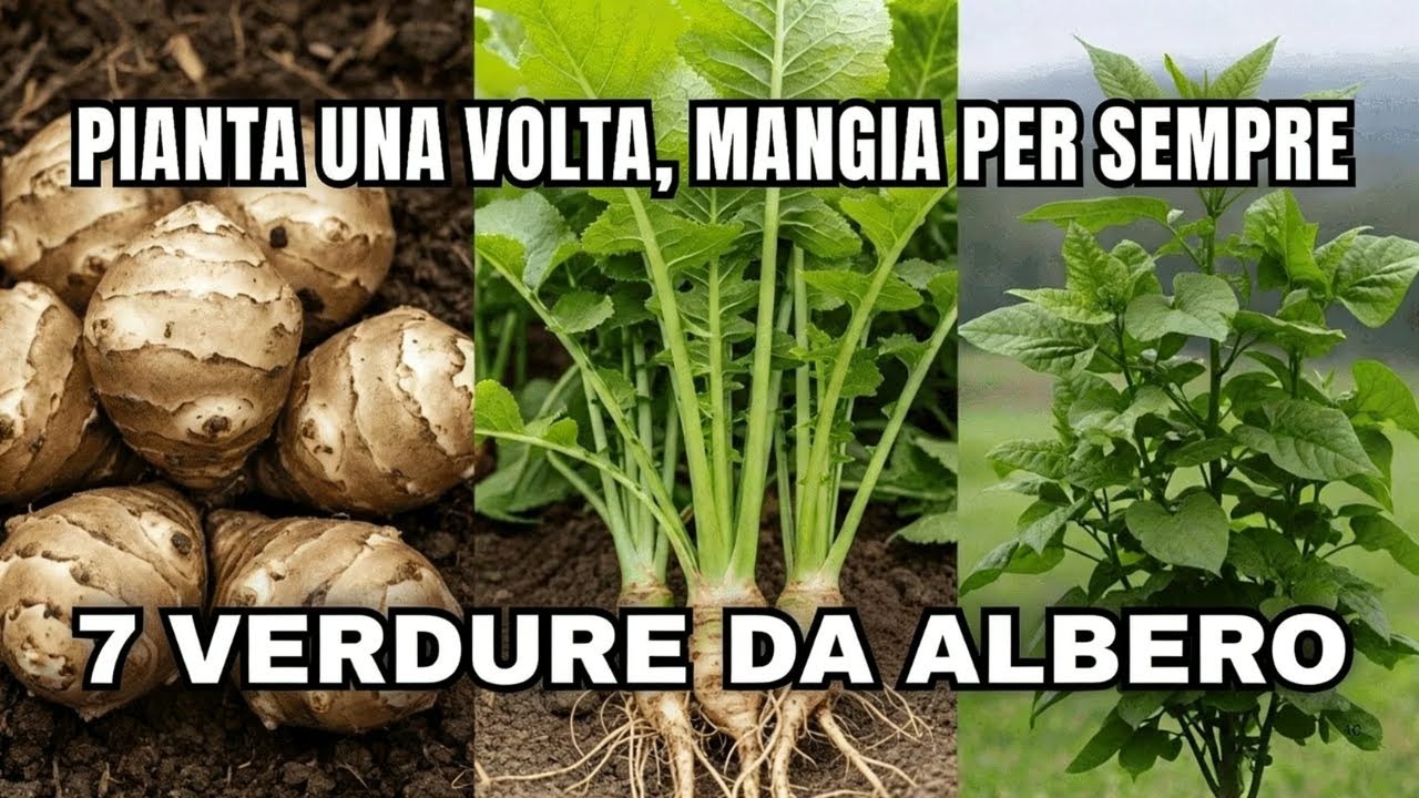 Queste 7 Verdure Crescono Come ALBERI! Pianta Una Volta, Mangia per Sempre