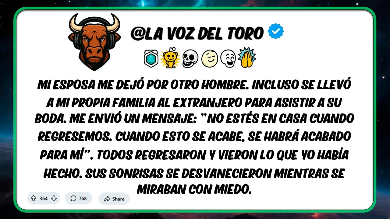 Mi Esposa Me Dejó Por Otro Hombre Y Llevó A Mi Familia A Su Boda En El Extranjero