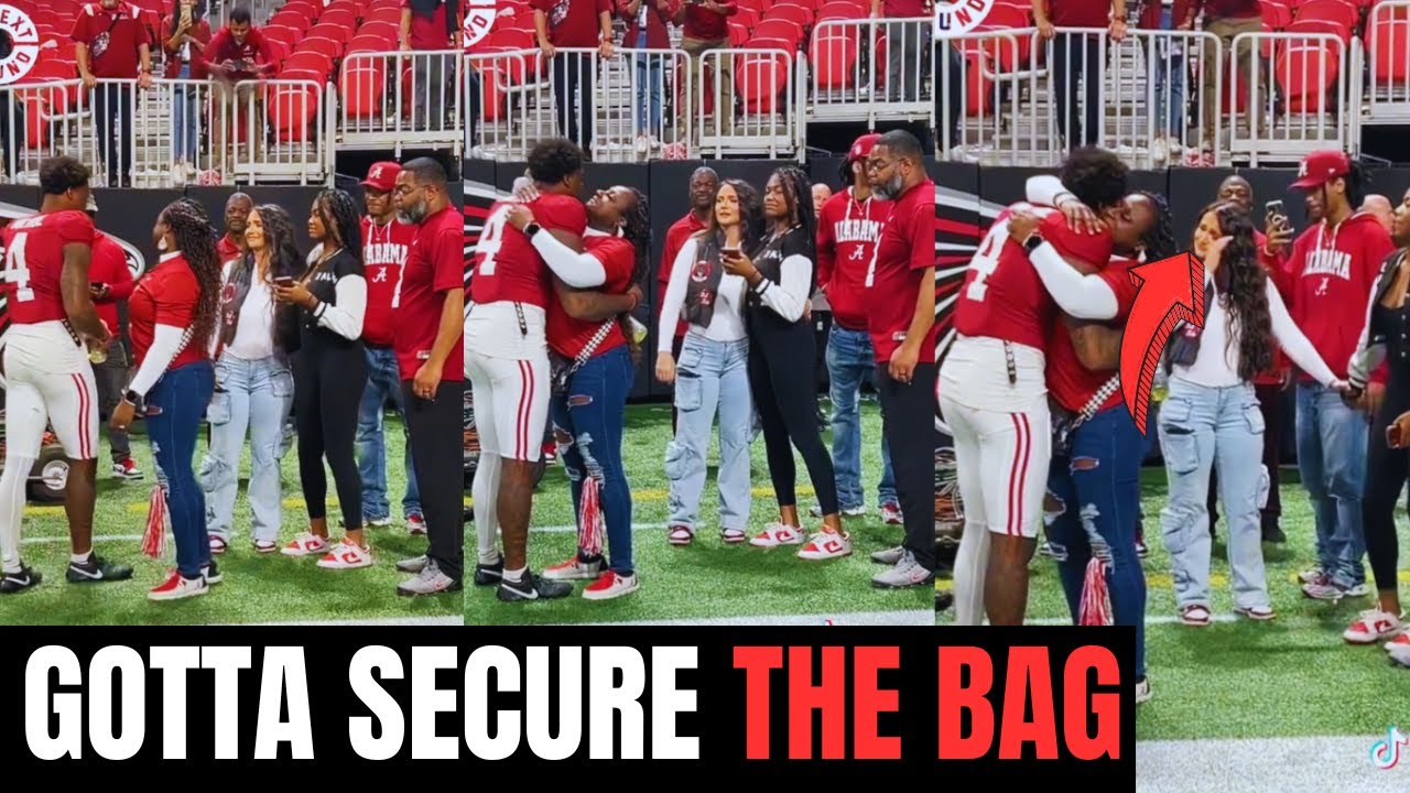 Jalen Milroe  Mom Turned The Other Way From His Girlfriend After Alabama’s Win Over The Bulldogs