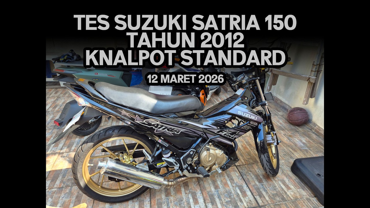 Tes Suzuki Satria 2012 Knalpot Standard