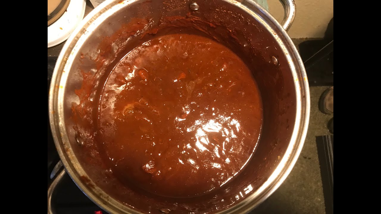 Homemade Mexican Red Chile With Pork, and Pinto Beans