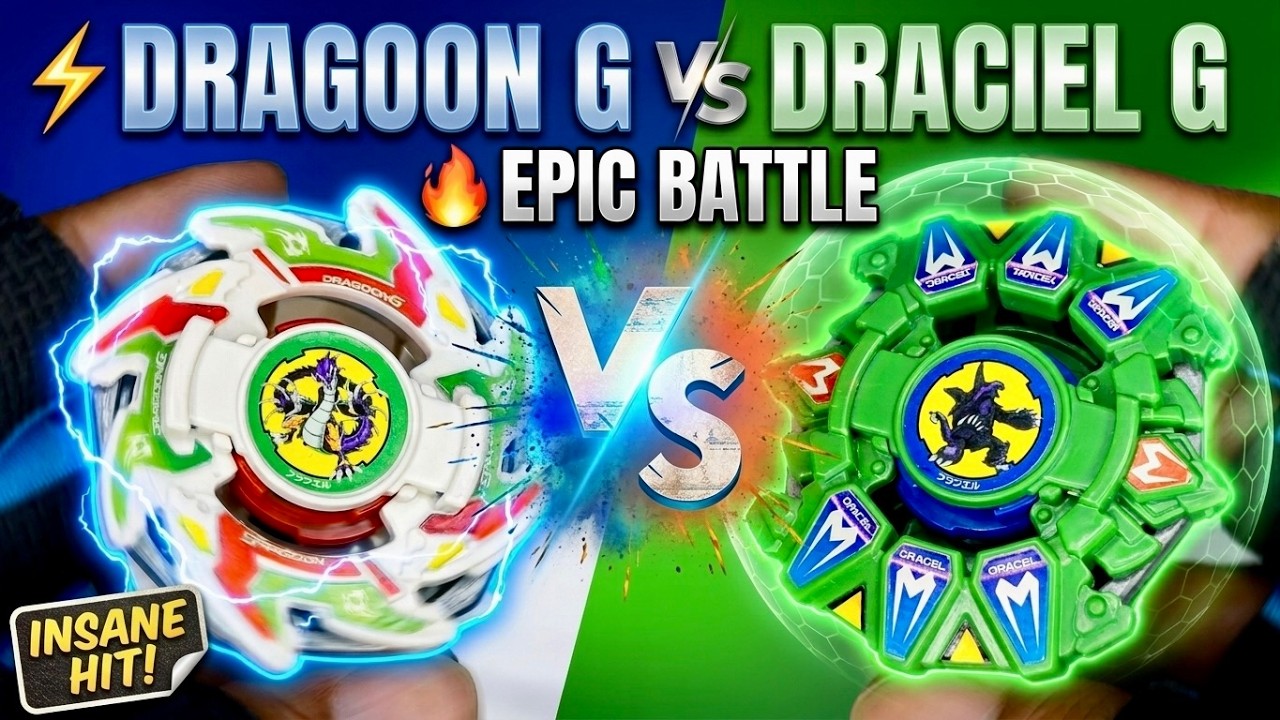 Dragoon G vs Draciel G 🔥 Epic Plastic Gen Beyblade Battle | Who Wins?