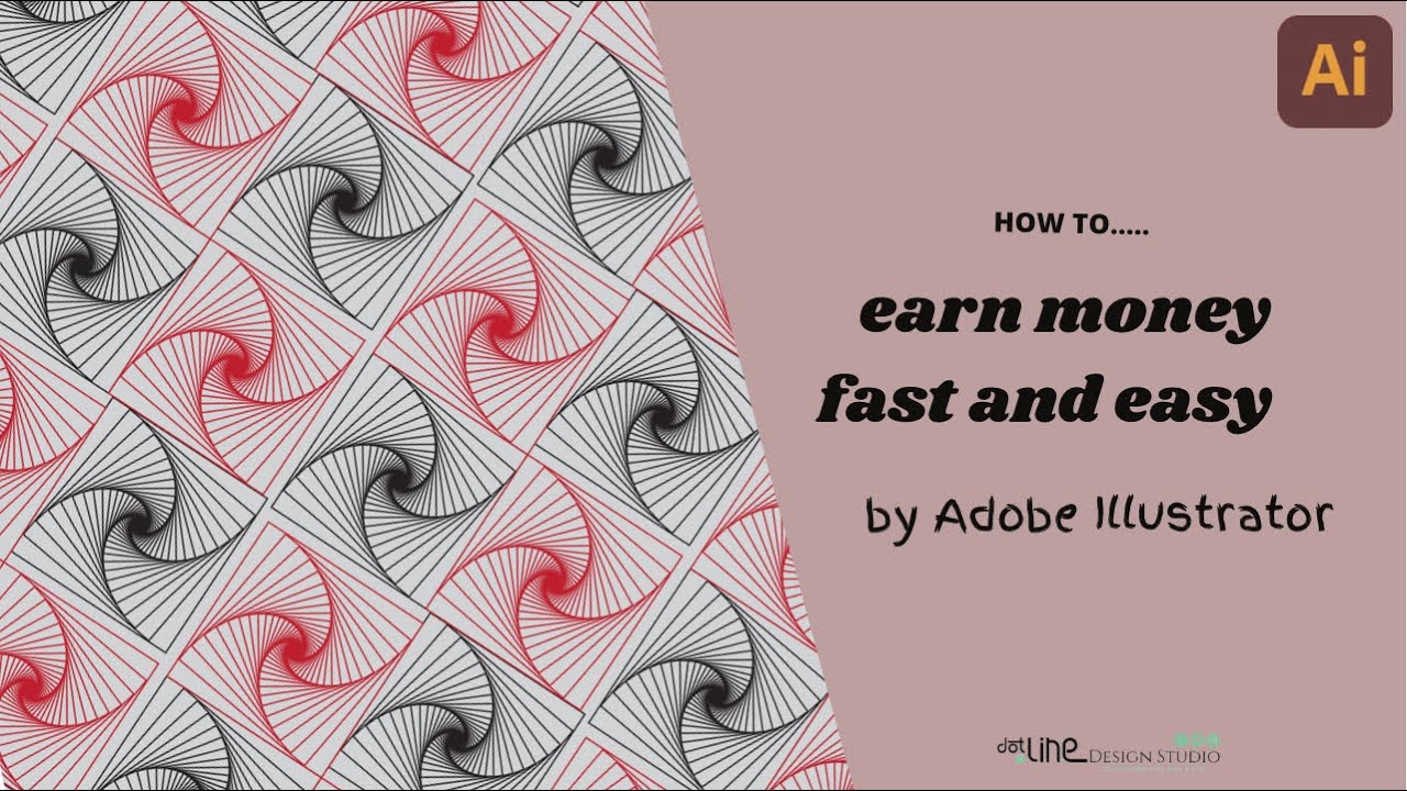 Adobe Illustrator Seamless Pattern Tutorial: How to make a 3D geometric pattern in Illustrator