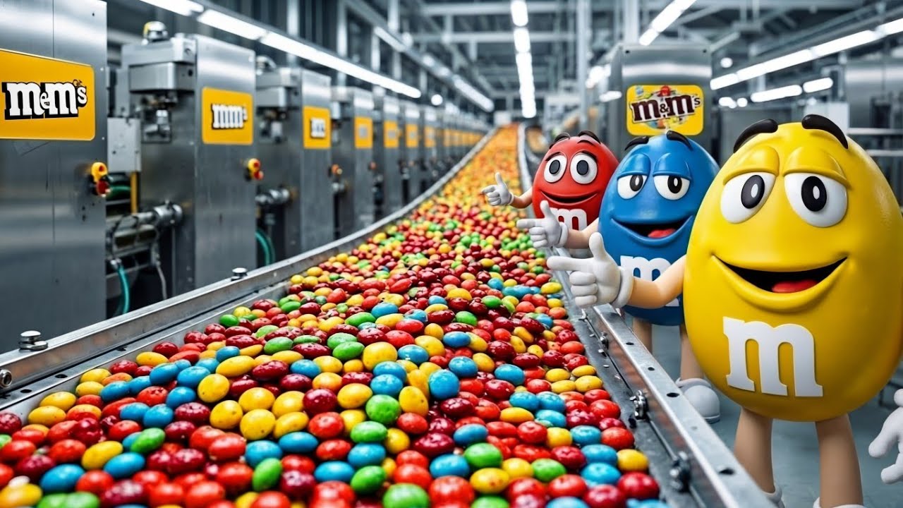Inside the M&M Factory | The Secret Process Behind Billions of Colored Beans!