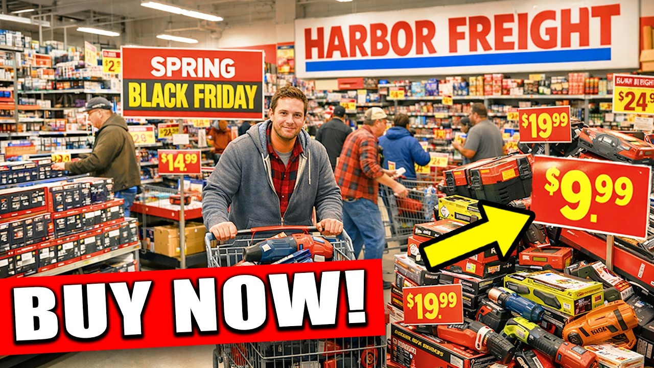 Главные товары, которые вам СЛЕДУЕТ купить в Harbor Freight Tools во время весенней распродажи 