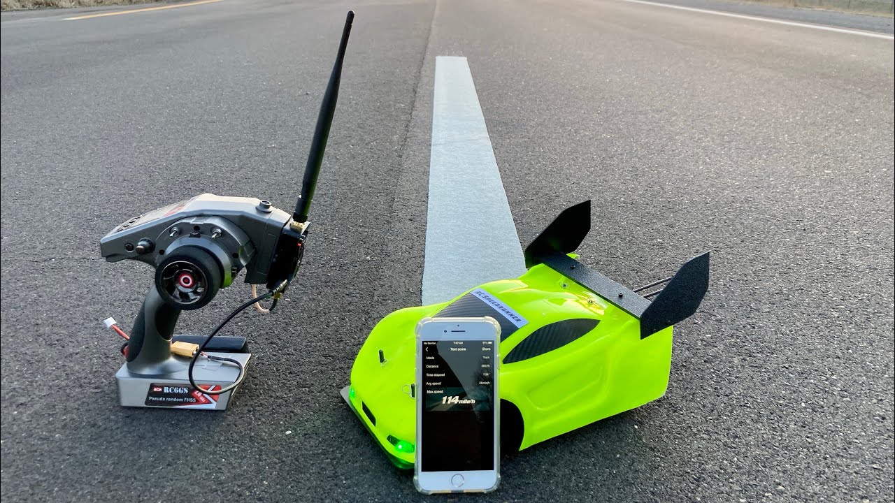 114 MPH Wltoys A959b 1/18 Scale GT Speed Run on 3s