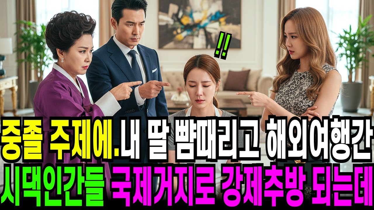 중졸 주제에..라며 내딸 뺨때리고 해외여행간 시댁인간들  국제거지로 추방되는데...오디오북 ㅣ 사연라디오 ㅣ 노후사연 ㅣ 반전사연