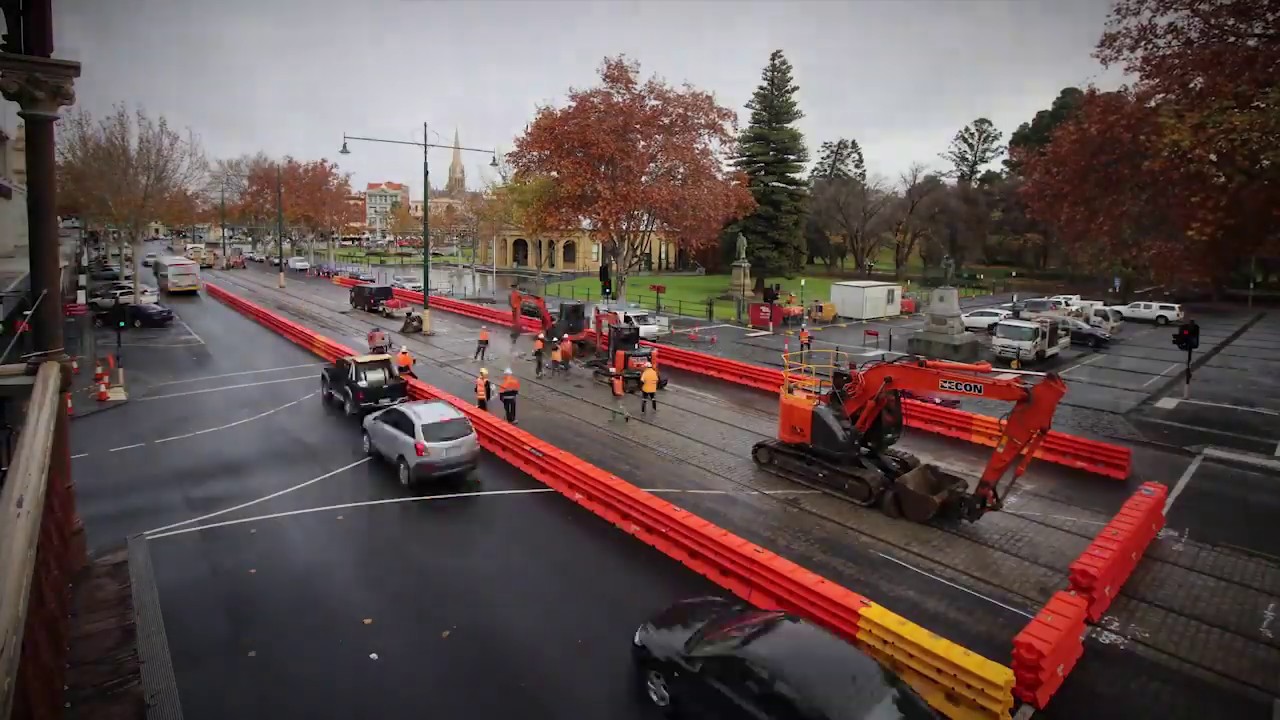 Pall Mall Tram Track Replacement - Bendigo