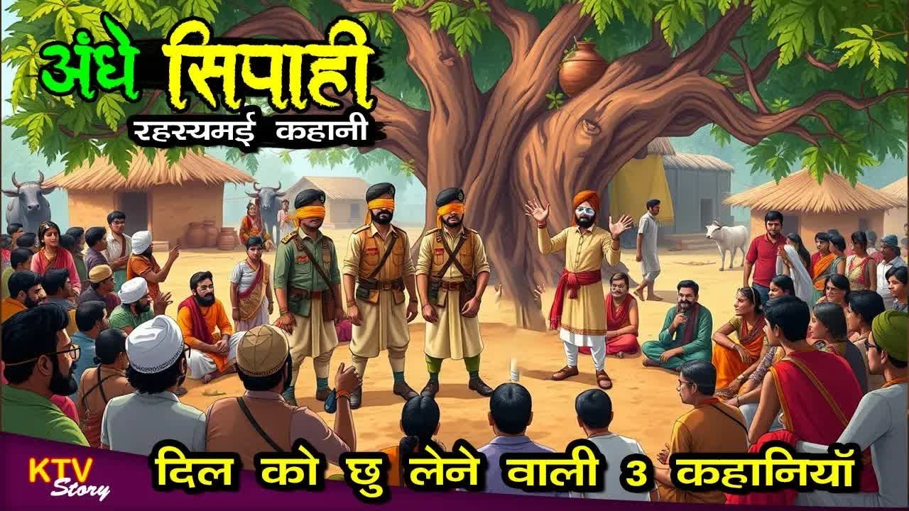 KTV611 तीन अंधे सिपाही, TEEN ANDHE SIPAHI, MAN KO CHU LENE WALI KAHANI, @KTVSTORY