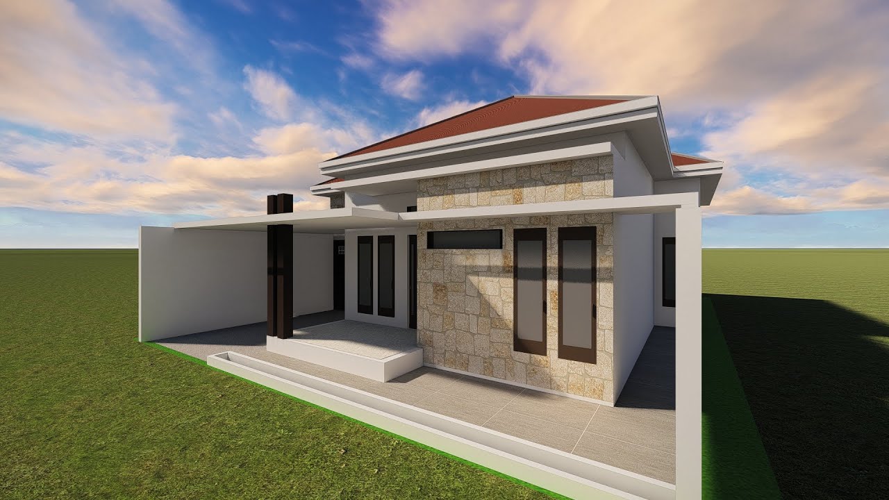 Membuat desain rumah minimalis 10 x 15 dengan sweet home 3d