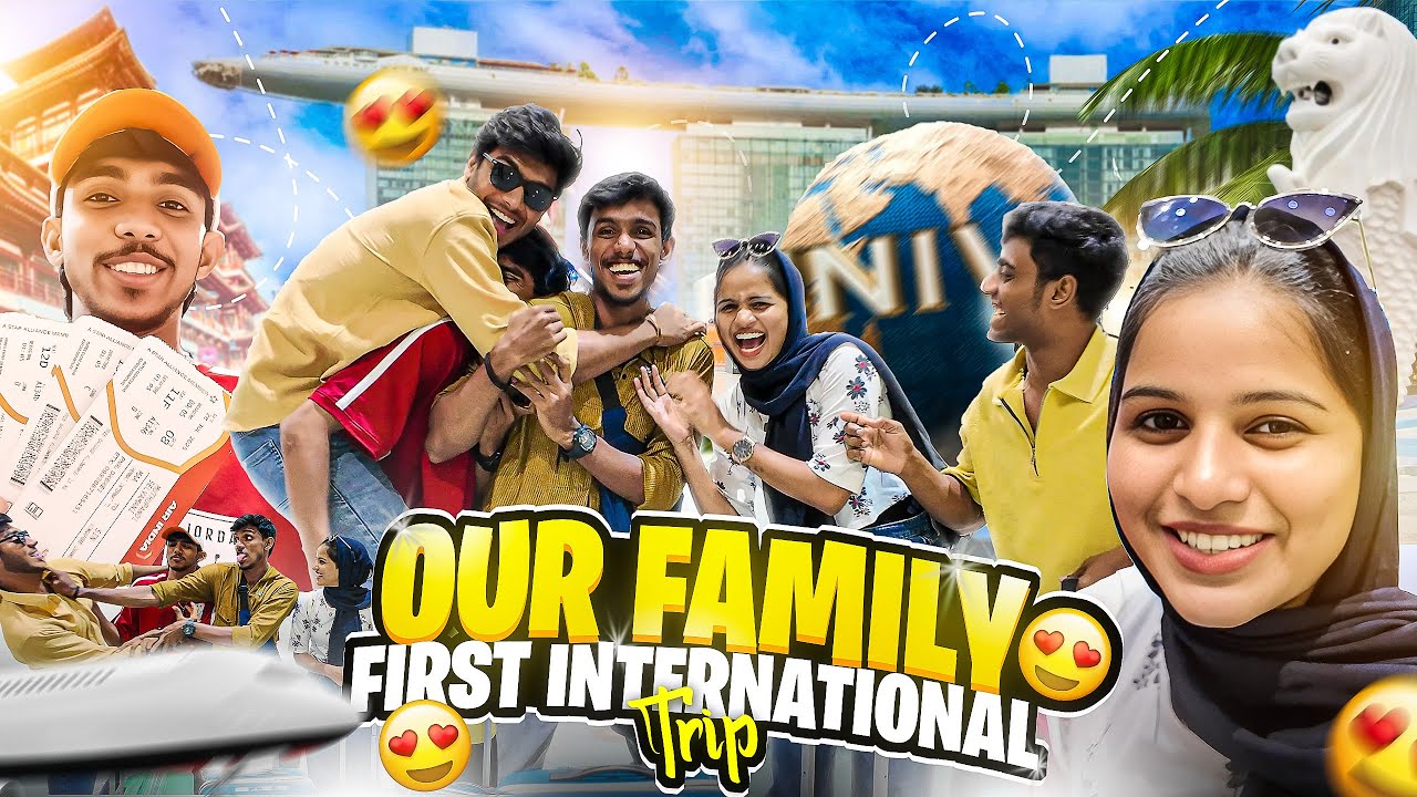✈️ NRFM Family&rsquo;s FIRST International Trip 🌍 Singapore Series EP 1 😍 #nrfm #trending #singapore #trip