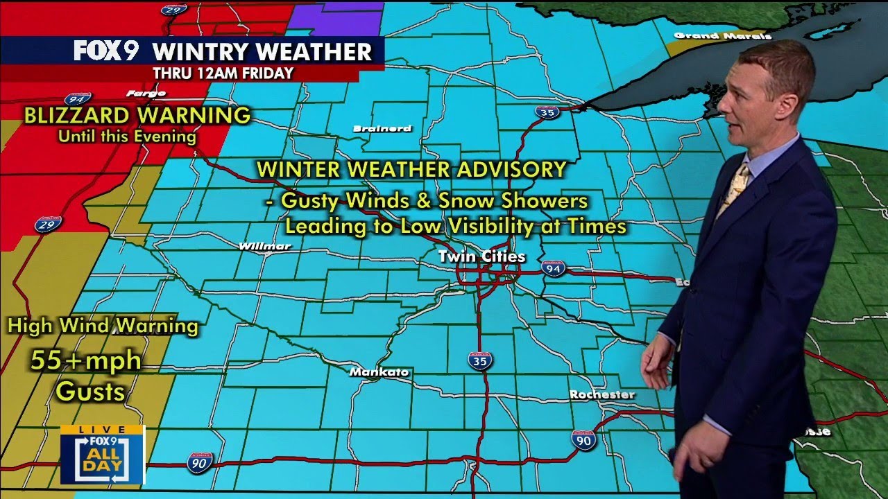 MN weather: Blowing snow, dropping temps [12:45 p.m. update]