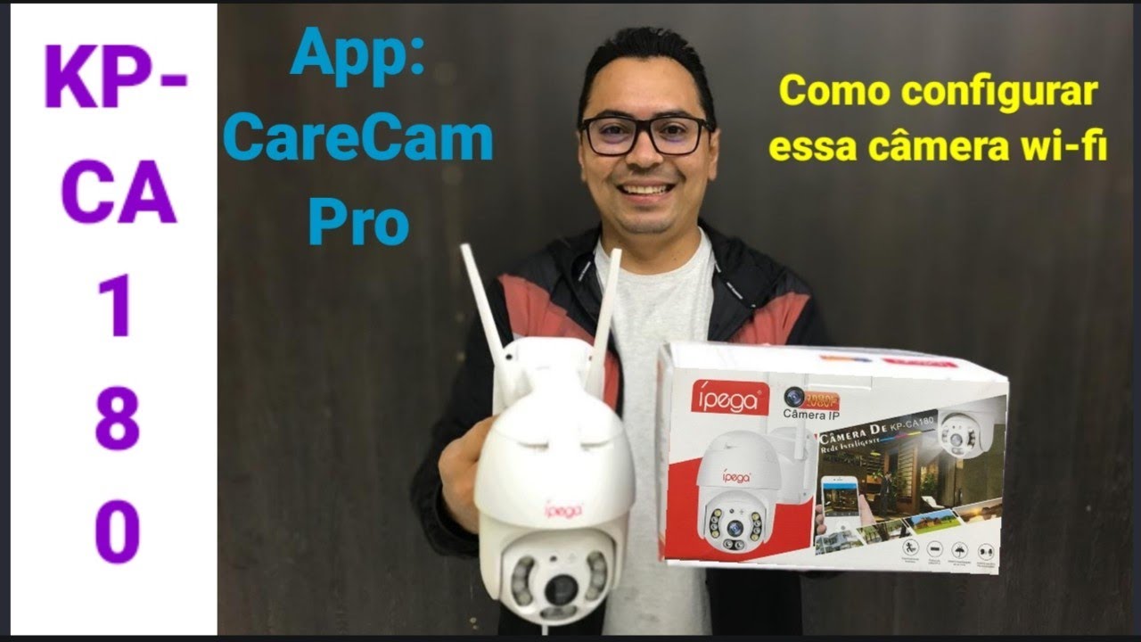 Como configurar essa câmera wi-fi externa KP-CA 180 da ípega app: CareCam Pro