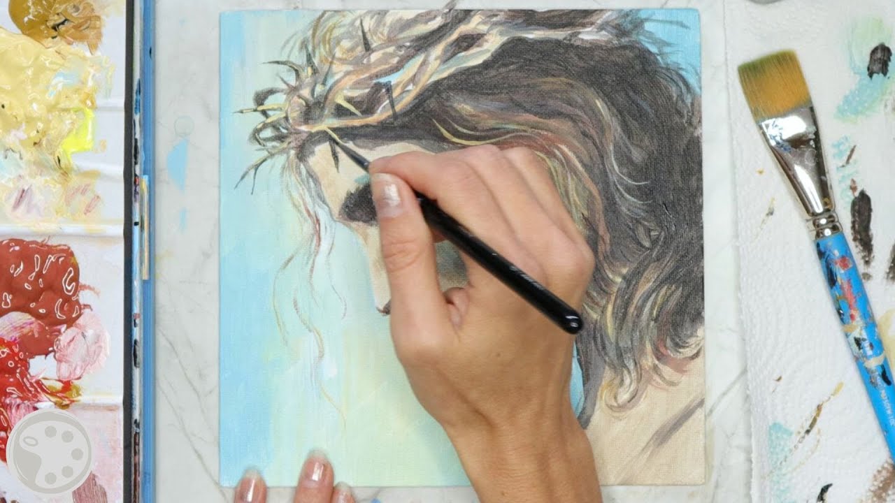 How to Paint Jesus Christ / Acrylic Painting