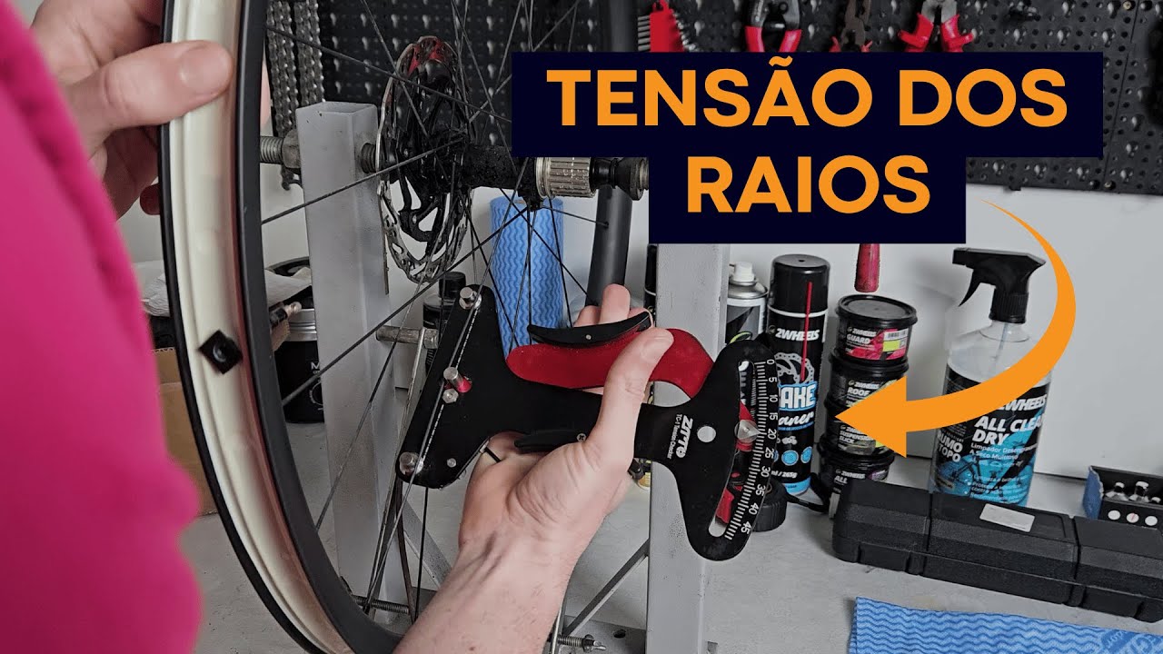 MEDINDO A TENSÃO DOS RAIOS E ALINHANDO A RODA - PARTE 5