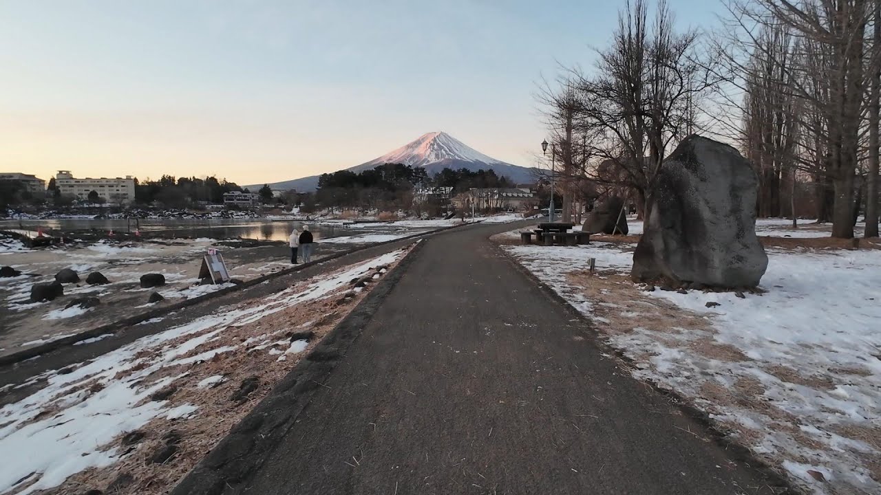 【4K】氷点下10度の河口湖（2026年2月10日撮影）