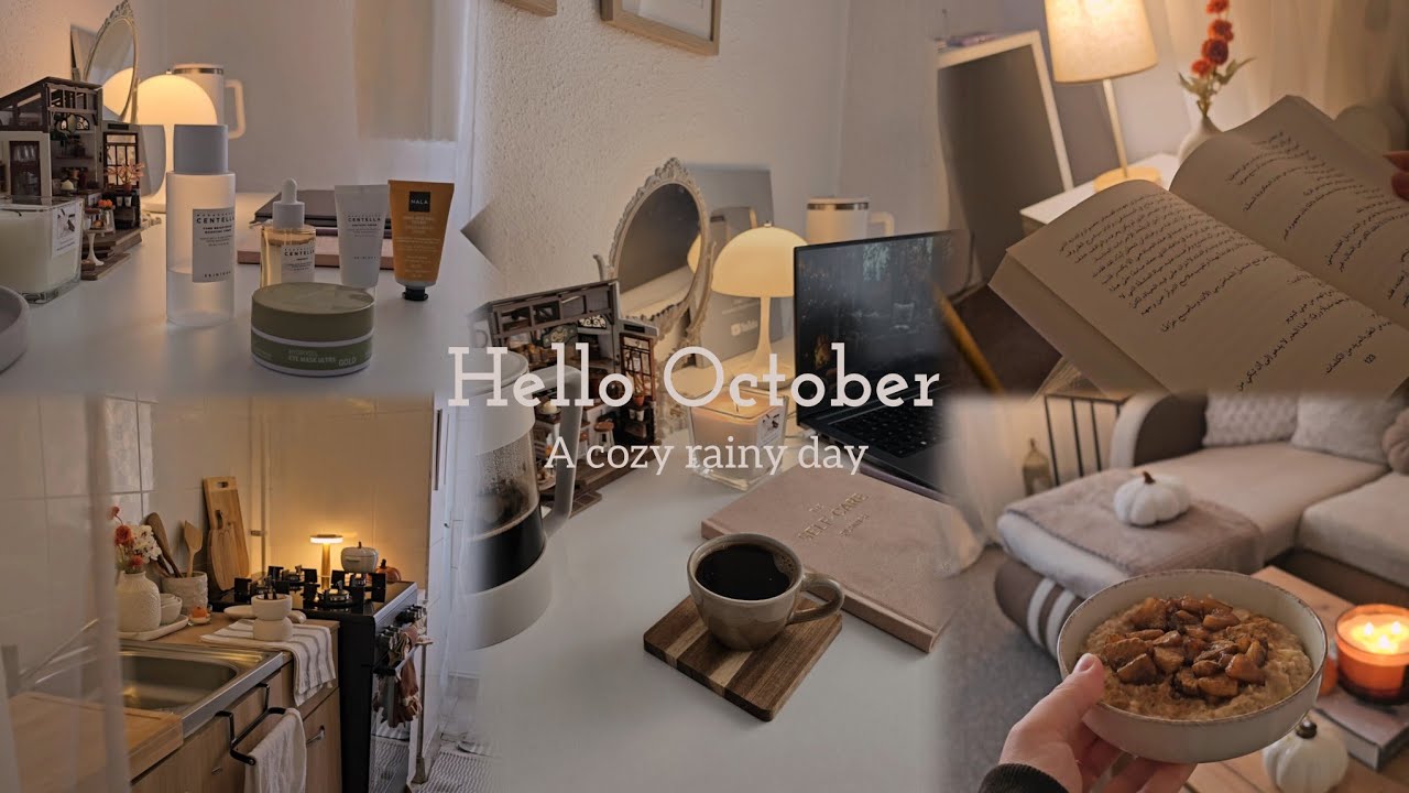 Привет, октябрь 🍂 | Уютный дождливый день, утренняя рутина, кулинария