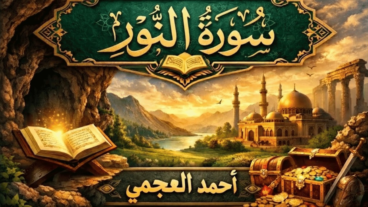 النور | تسبيحات قرآنية بصوت أحمد العجمي - تلاوة متواصلة تجلب الطمأنينة