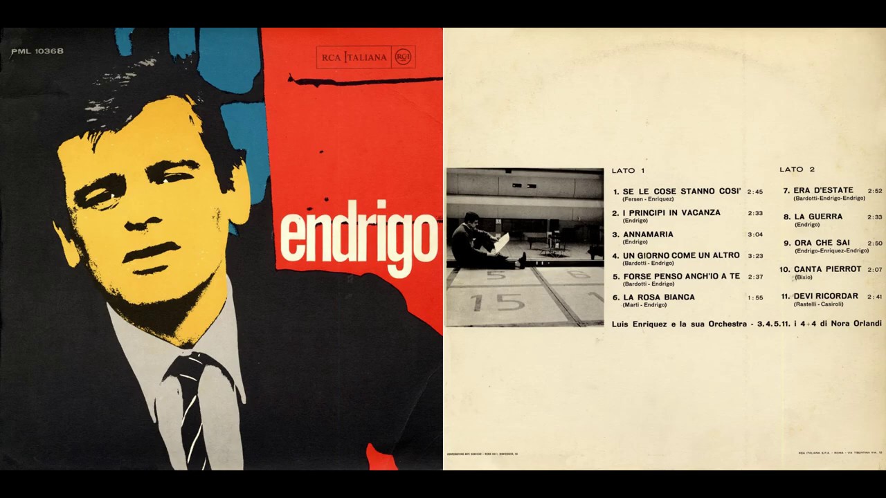 - SERGIO ENDRIGO &ndash; ( - RCA Italiana &lrm;&ndash; PML 10368  - 1963 - ) - FULL ALBUM