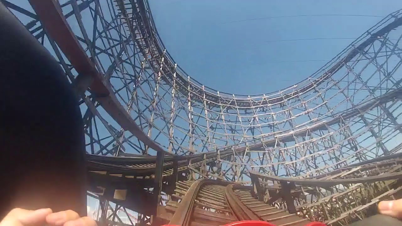 Kid rides PNE rollercoaster for first time
