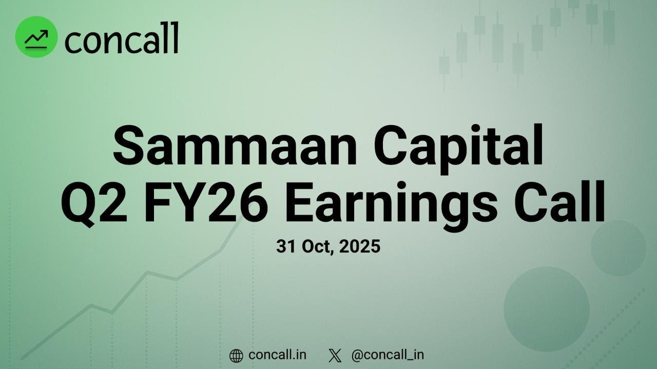 Sammaan Capital Q2 FY26 Earnings Conference Call | Concall.in