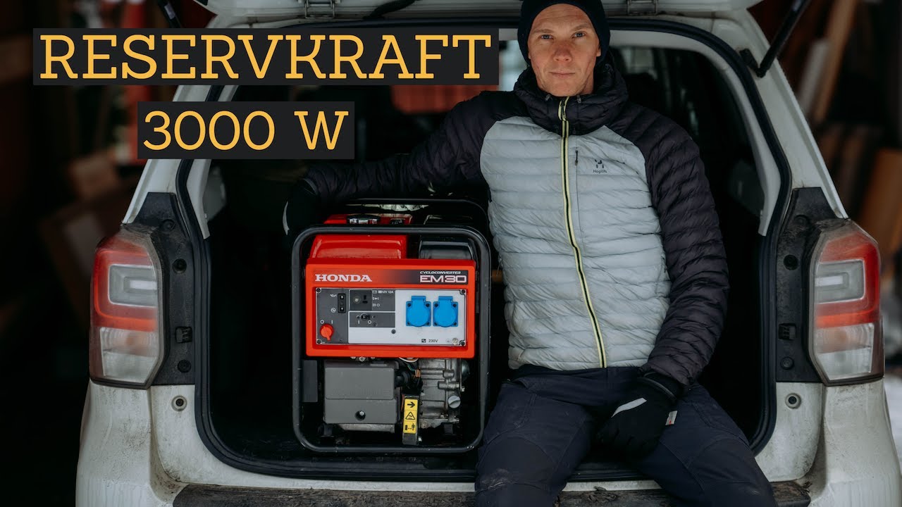 NYTT BEREDSKAP ELVERK |  HONDA EM30