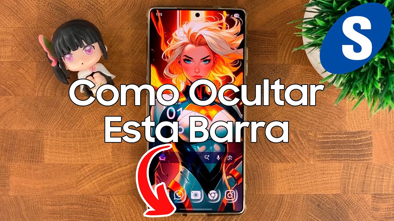 Como Ocultar la Barra de los Gestos en un Telefono Samsung - Samsungizate
