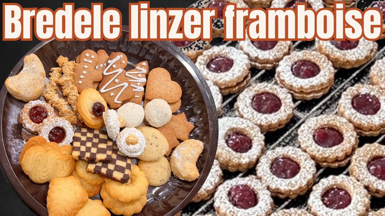 Les sablés linzer à la framboise : le bredele préféré du Père Noel. Inratable