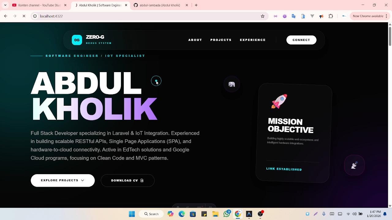 Building Zero-G Nexus: Website Portfolio Masa Depan dengan Astro & GSAP! 🚀
