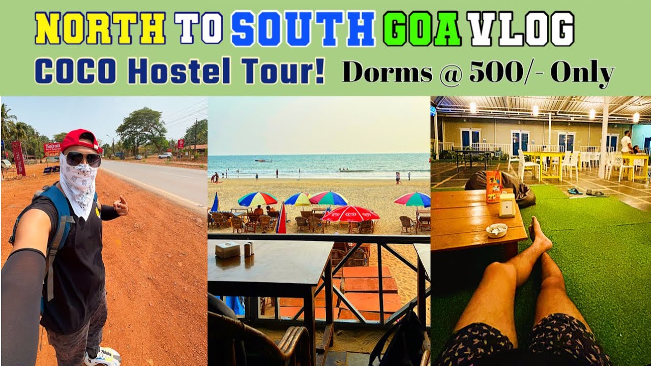 Rs. 500/Night?! 🤯 COCO Hostel Palolem Tour + My Epic North to South GOA Journey 🌴🌊