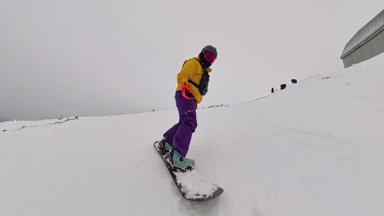 미국 할아버지의 초보 스노보딩 발라당 발라당 중급자 슬로프 레귤러뷰 2 2026년2월14토요일  (TIMBERLINE OREGON)