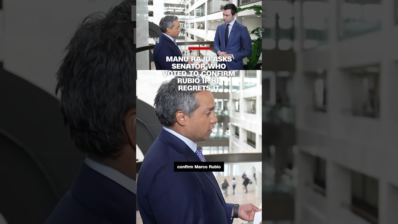Manu Raju asks Democratic senator who voted to confirm Rubio if he regrets it