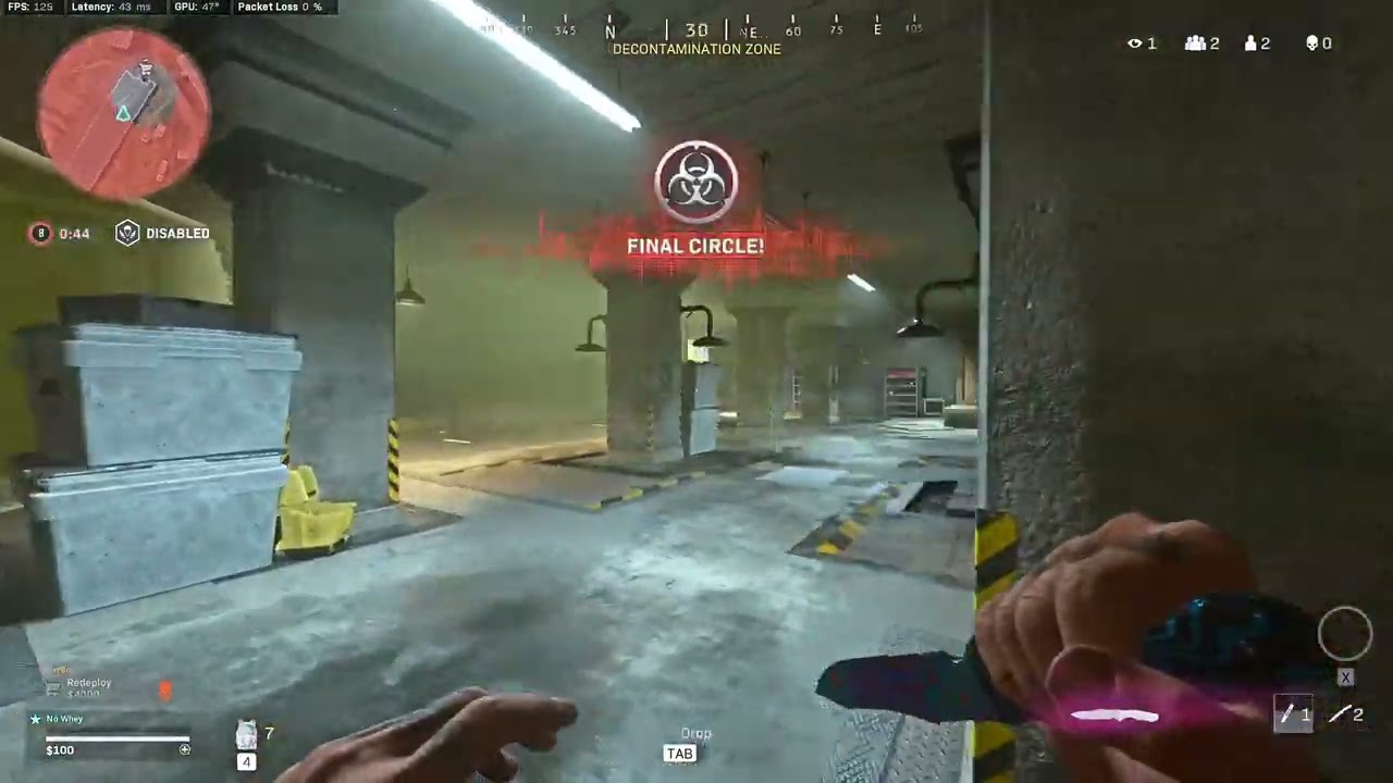 No kill 0 damage win Rebirth Island Warzone
