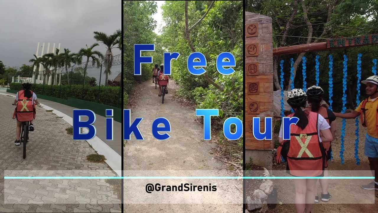 Grand Sirenis Riviera Maya Mexico | The Free Bike Tour | Botanical Garden | Secret Lagoon | Part 5