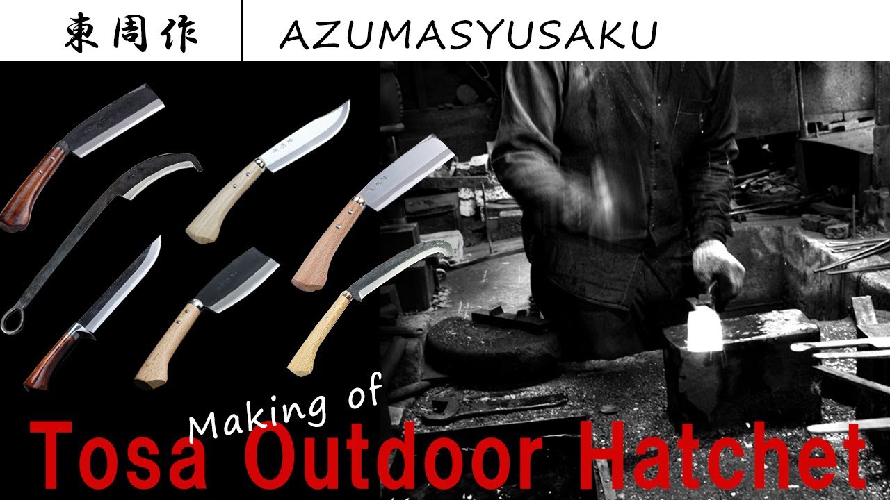 AZUMASYUSAKU hatchet made by  best blacksmith in Tosa.