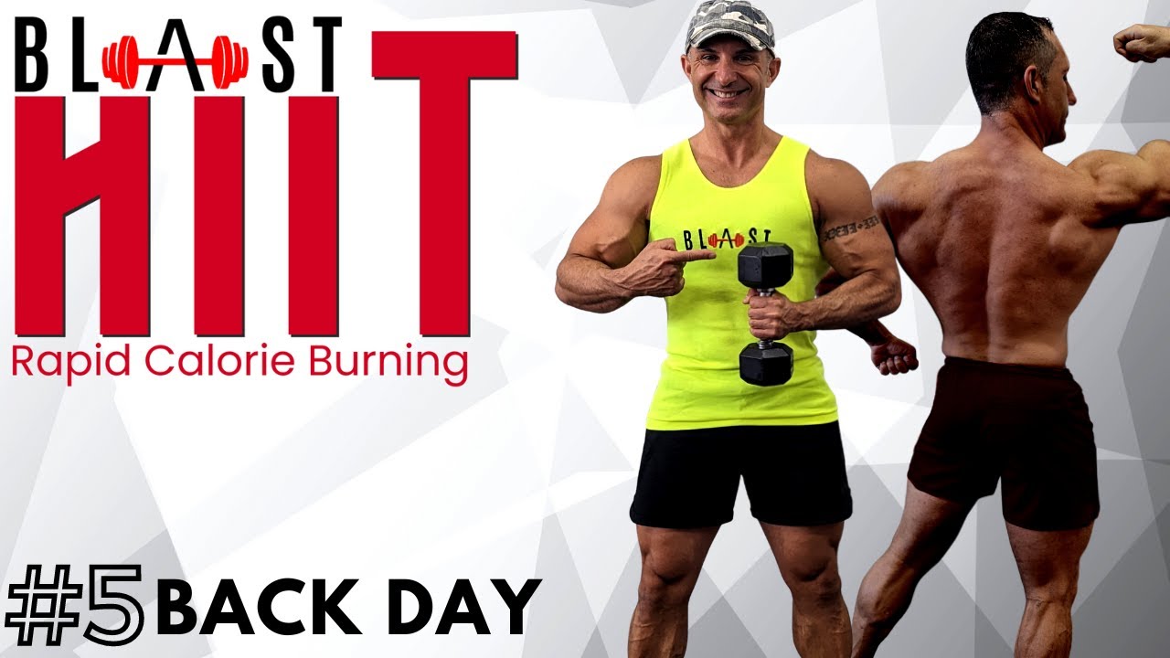 BLAST Rapid Calorie Burning HIIT Workout with Dumbbells #5 By Coach Ali