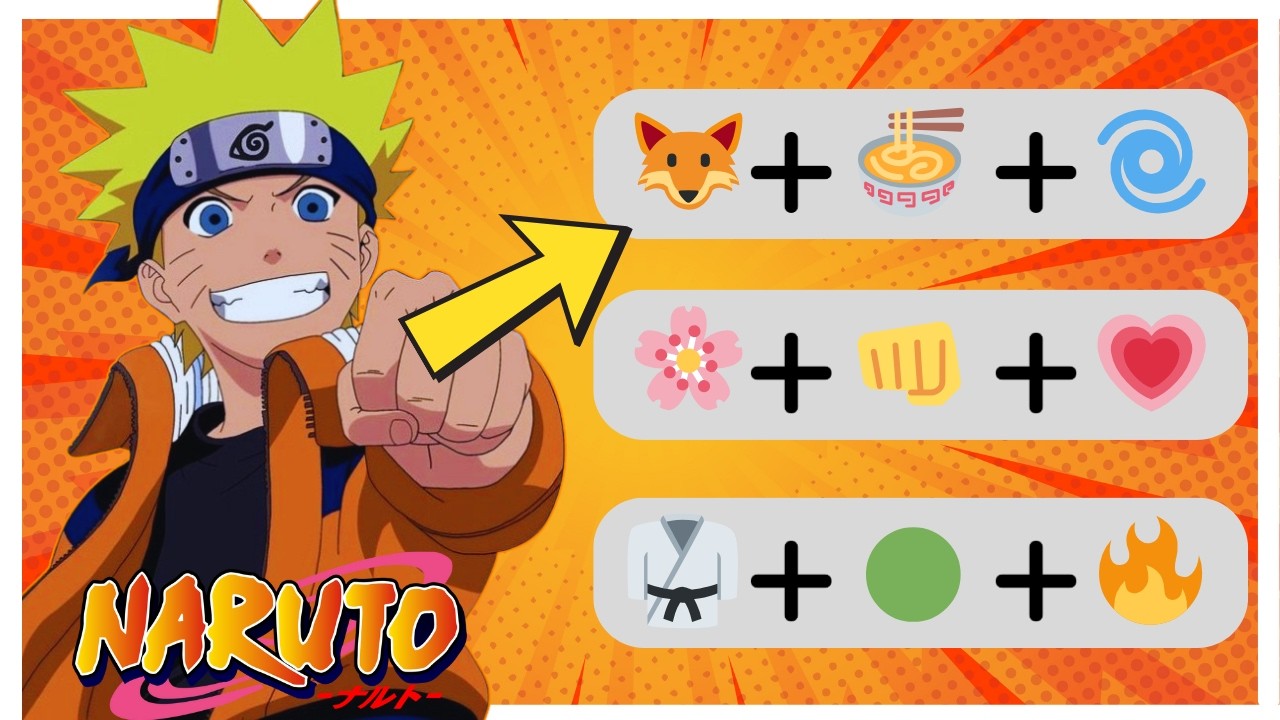 ADIVINHE O PERSONAGEM DE NARUTO PELO EMOJI!  🍜🔥