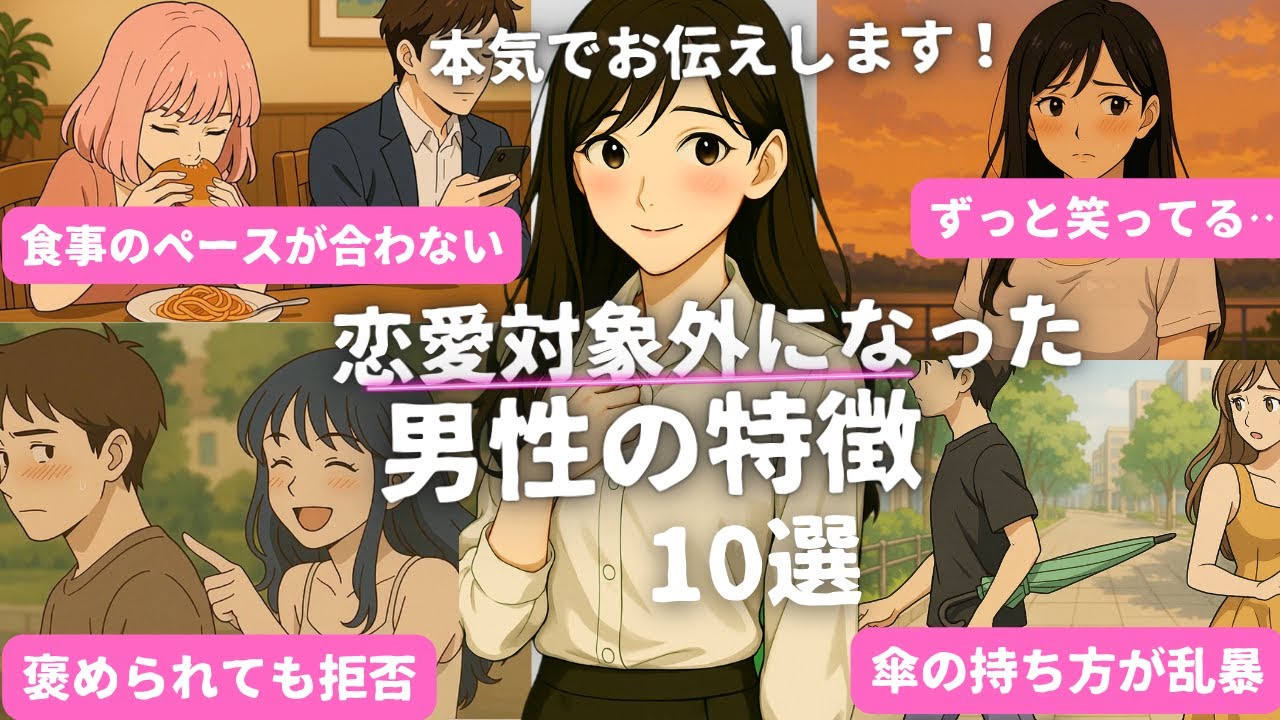 【要注意】恋愛対象から外れてしまう男性の特徴１０選 / 優しい男性恋愛 / 脈なし