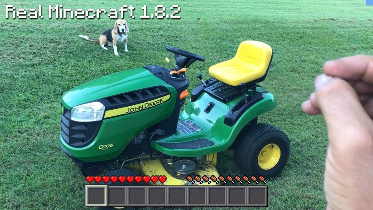 Real Life Minecraft - MOWING LAWN & PUPPIES