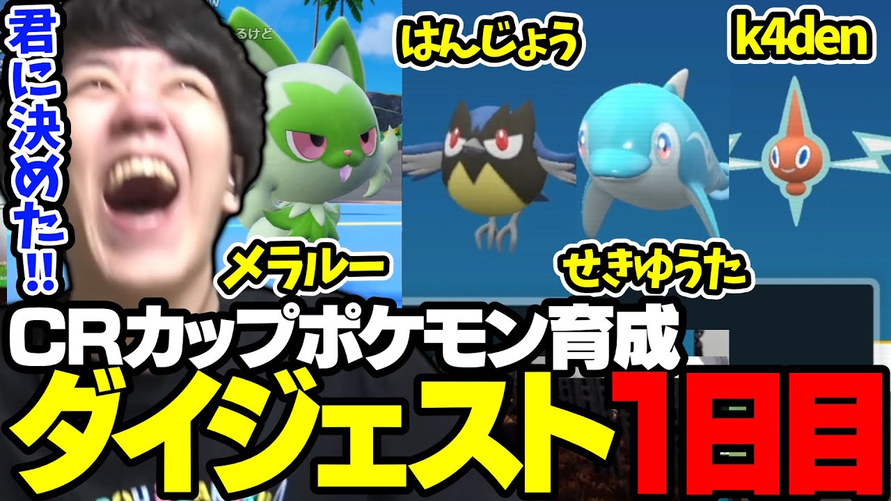 CRカップポケモンに向けて育成ダイジェスト1日目【2023/10/18】