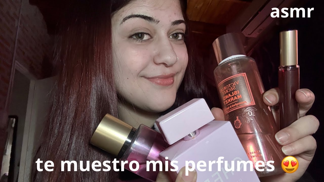 ASMR tapping y te muestro mis perfumes 😙