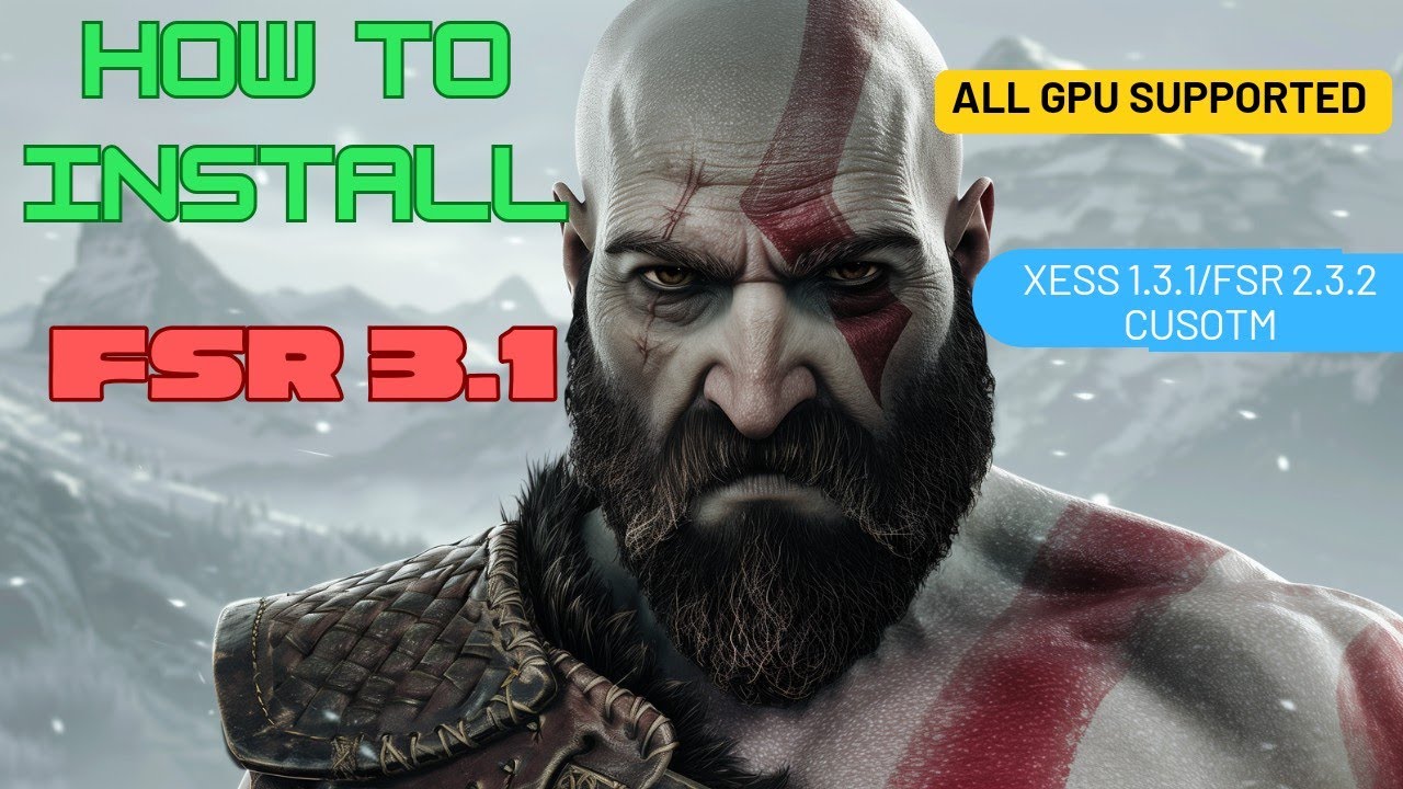 HOW TO INSTALL FSR 3.1 +CRASH FIX IN GOD OF WAR PC