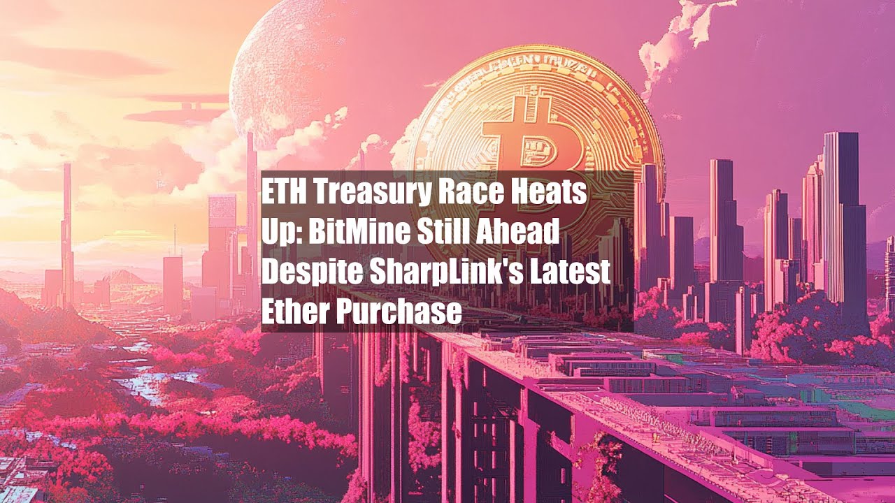 ETH Treasury Race Heats Up: BitMine Still Ahead Despite SharpLink's Latest Ether Purchase