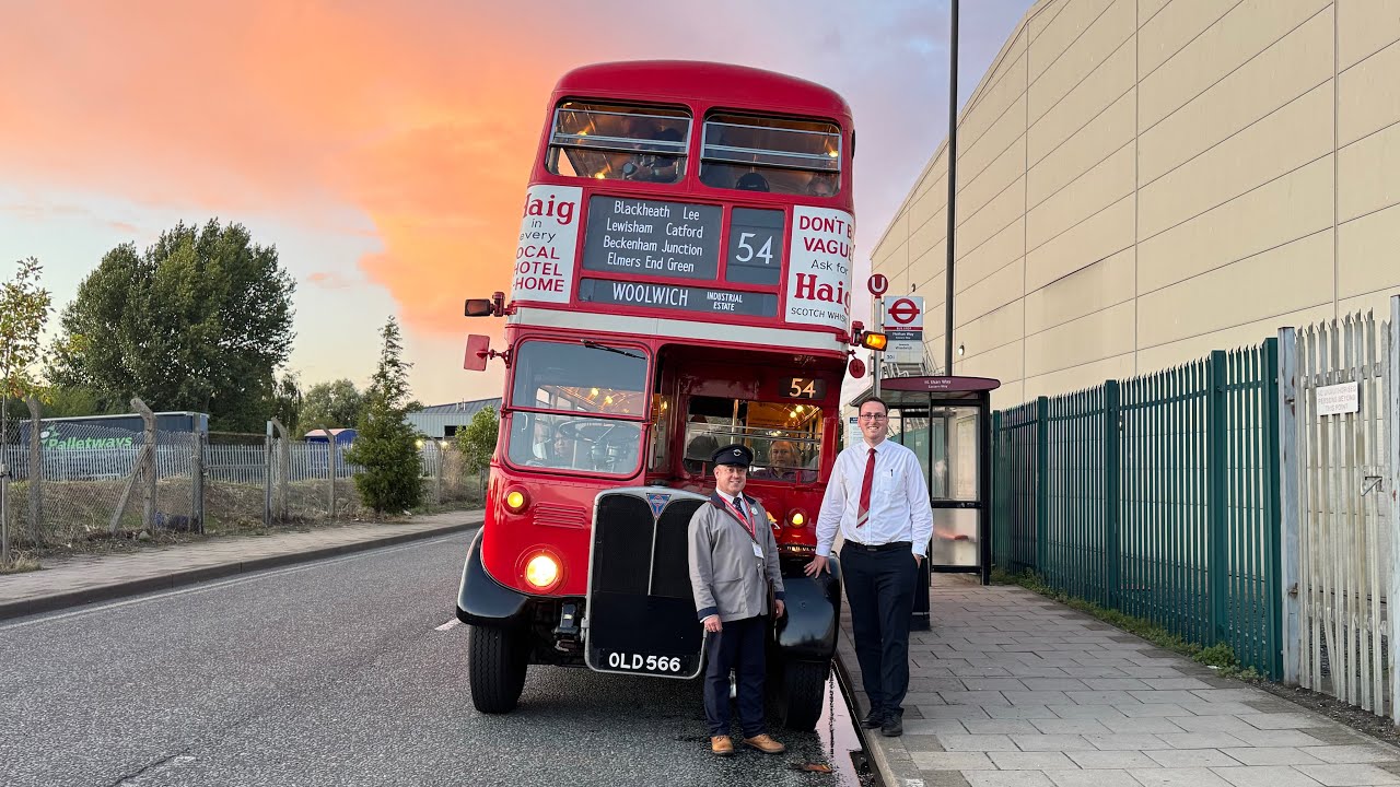 Route 54 Heritage Bus Running Day AEC Regent III Ride From Woolwich to Riddlesdown