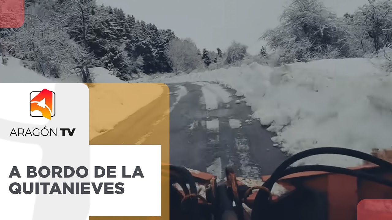 Nos subimos la quitanieves de Piedrafita de Jaca