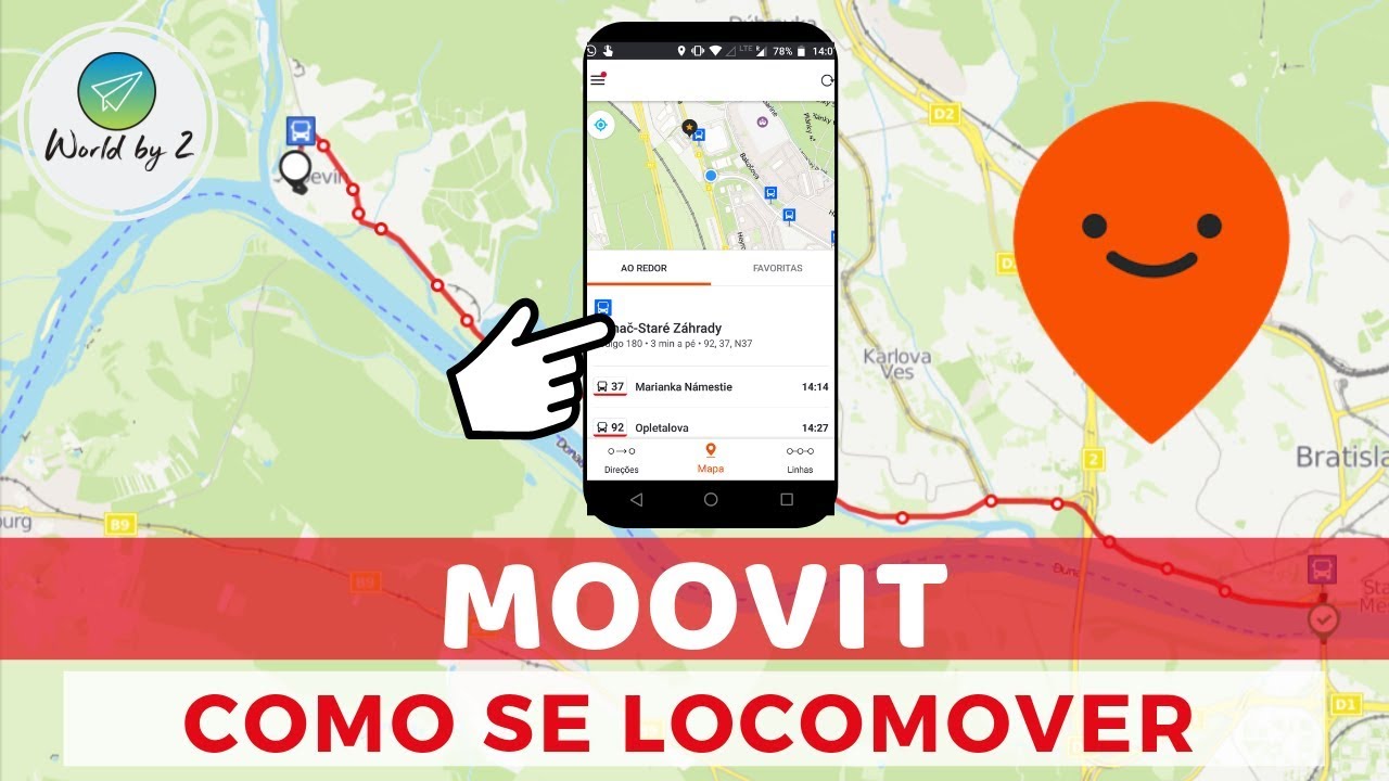 Como Usar o MOOVIT para se Locomover, se Localizar - Como funciona o Moovit | Dicas | World by 2